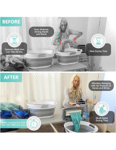 Escurridor de Ropa Calliger 360 - Portátil y Eficaz Gris 2