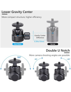 Cabezal de bola mini ARTCISE CB19 360 para cámara y teléfono 2