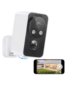 Cámara de Seguridad Inalámbrica OBBMOX DE520 2K con Visión Nocturna