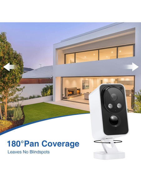 Cámara de Seguridad Inalámbrica OBBMOX DE520 2K con Visión Nocturna