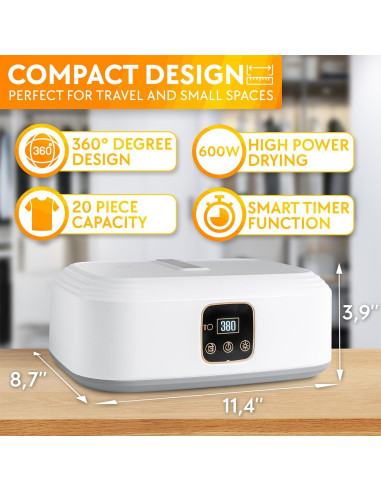 Secadora de Ropa Portátil Genérico Pr-01 Compacta 600W