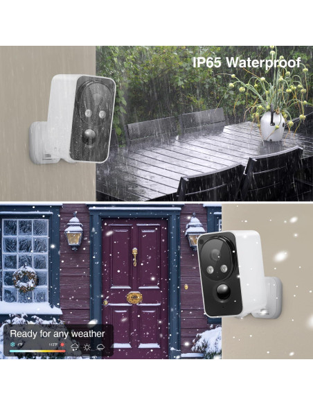 Cámara de Seguridad Inalámbrica OBBMOX DE520 2K con Visión Nocturna