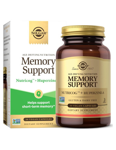 Suplemento Nootrópico Solgar para Memoria y Enfoque 30 Cápsulas