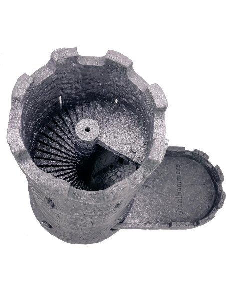Torre de Dados 3D Stahlhammer para D&D y Juegos de Rol