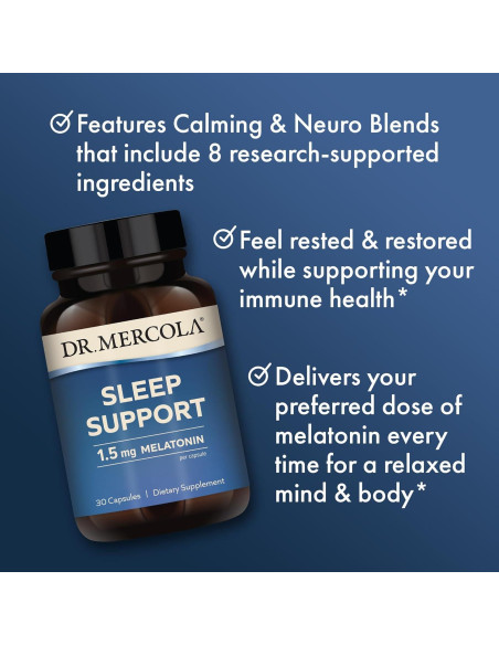Suplemento Melatonina 1.5mg Dr. Mercola 30 Cápsulas Suplemento Melatonina 1.5mg Dr. Mercola 30 Cápsulas