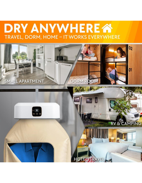 Secadora de Ropa Portátil Genérico Pr-01 Compacta 600W