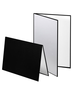 Reflector de Luz Plegable Meking 3 en 1 30.48x20.32cm Negro Plateado Blanco