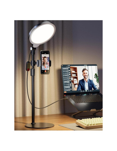 Luz de Anillo de Escritorio Yarrashop 61-81 cm Ajustable USB