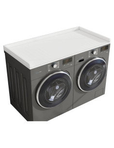 Encimera para Lavadora y Secadora vomavex 137.2 cm Blanco