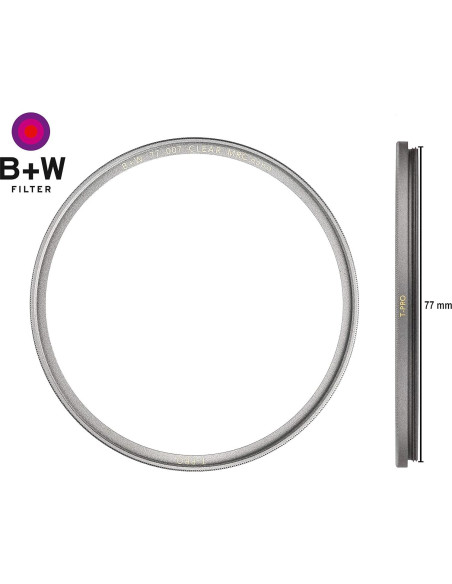 B+W Filtros 77mm Polarizador Circular y Claro MRC Nano