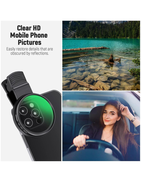 Filtro CPL 52mm NEEWER para Teléfono y Cámara DSLR Filtro CPL 52mm NEEWER para Teléfono y Cámara DSLR