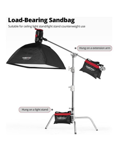 Bolsas de Arena AMBITFUL para Estudio de Fotografía - 2 Piezas