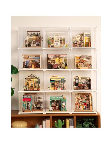 Estuche de exhibición Rolife acrílico transparente 27x22x22.5cm