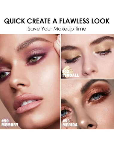 Lápices de Sombra de Ojos FOCALLURE 3 Pcs Cielo Ardiente