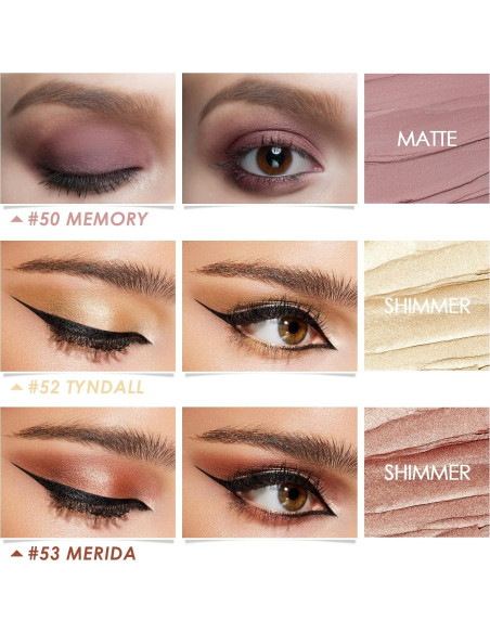 Lápices de Sombra de Ojos FOCALLURE 3 Pcs Cielo Ardiente