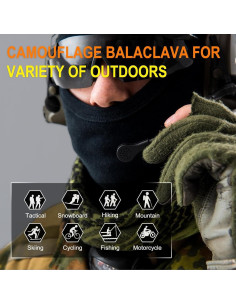 Máscara Balaclava Camo XY3545HS Unisex - Protección UV y Viento 2
