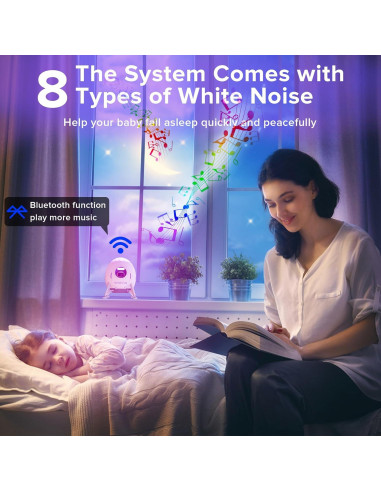 Proyector de Estrellas Baccraniate con Control Remoto 11.4cm