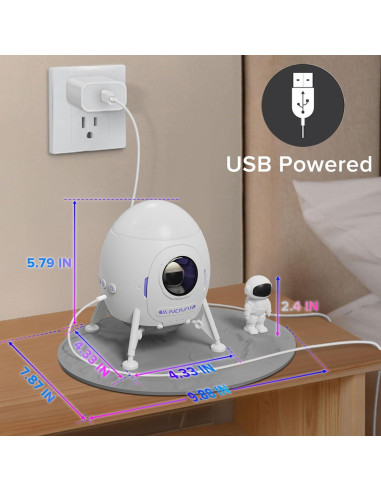 Proyector de Estrellas Baccraniate con Control Remoto 11.4cm