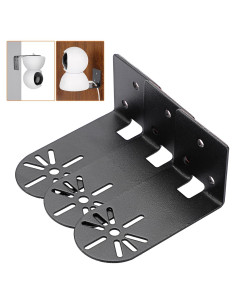 Estante de Pared Sumnacon 3PCS Metal Negro para Cámaras
