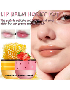 Mascarilla Labial Nocturna LemonSac 5.5g Miel y Fresa Hidratante 2