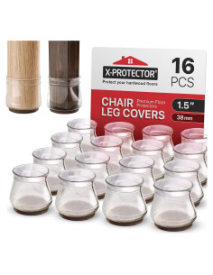 X-Protector 16 PCS Protectores de Suelo Silicona para Muebles