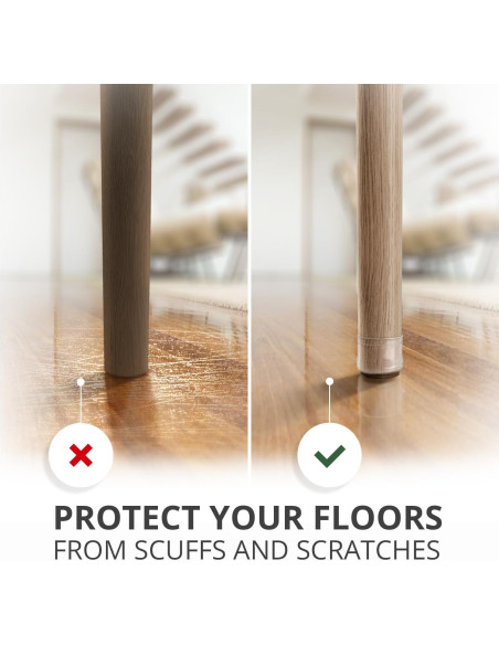 X-Protector 16 PCS Protectores de Suelo Silicona para Muebles