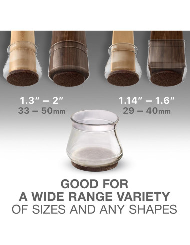 X-Protector 16 PCS Protectores de Suelo Silicona para Muebles