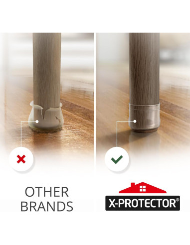 X-Protector 16 PCS Protectores de Suelo Silicona para Muebles