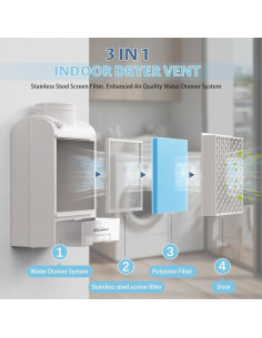 Kit de Ventilación para Secadora Interior HomeDryer HDV004 3 en 1 2