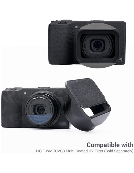 Capucha de lente JJC para Ricoh GR III HDF - Protección y Durabilidad