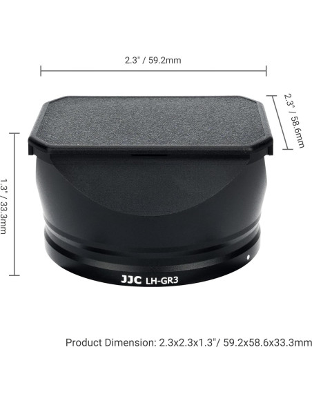Capucha de lente JJC para Ricoh GR III HDF - Protección y Durabilidad