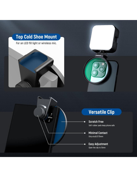 Filtro de Difusión Negra 67mm NEEWER 1/4 para Teléfono Filtro de Difusión Negra 67mm NEEWER 1/4 para Teléfono