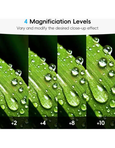 Filtro Macro Close-Up 40.5mm JJC +2 +4 +8 +10 para Lentes