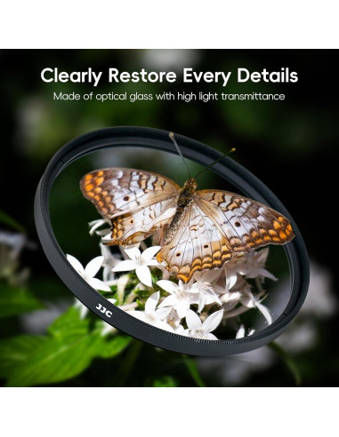 Filtro Macro Close-Up 40.5mm JJC +2 +4 +8 +10 para Lentes