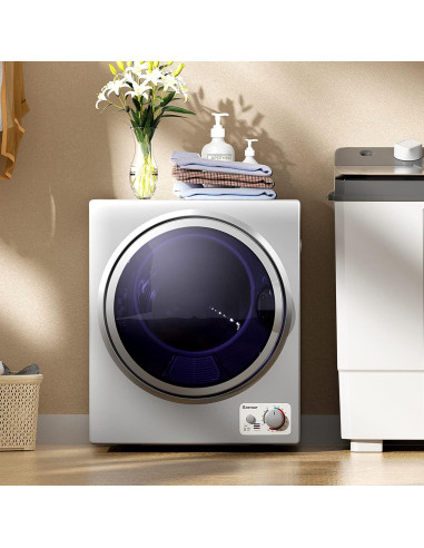 Secadora Eléctrica Portátil COSTWAY GT-10222, 4.5 kg, Acero Inoxidable