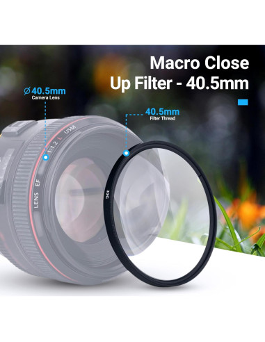Filtro Macro Close-Up 40.5mm JJC +2 +4 +8 +10 para Lentes