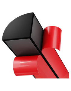 Moldura Cuarterona Flexible Ahua Walsong 99 cm Negro