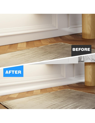 Moldura Cuarterona Flexible Ahua Walsong 99 cm Negro