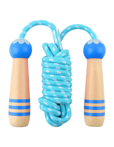 Cuerda de Saltar Ajustable Lorvain para Niños 2.54m Azul