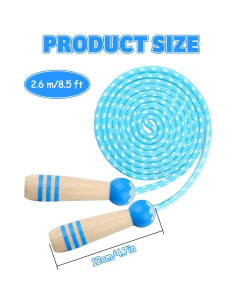 Cuerda de Saltar Ajustable Lorvain para Niños 2.54m Azul 2