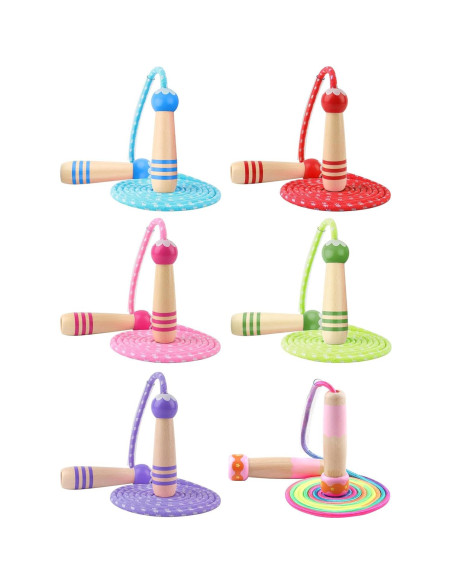 Cuerda de Saltar Ajustable Lorvain para Niños 2.54m Azul