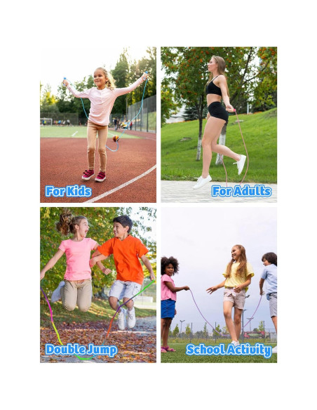 Cuerda de Saltar Ajustable Lorvain para Niños 2.54m Azul