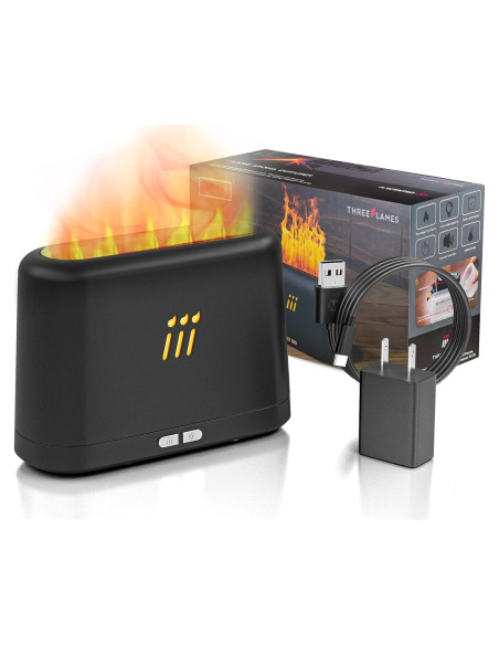 Difusor de Aroma Ultrasónico VAGITTO 180ml Negro con Niebla Fría Difusor de Aroma Ultrasónico VAGITTO 180ml Negro con Niebla Fría