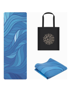 Esterilla de Yoga Plegable Jooeer 1.5mm Antideslizante Azul