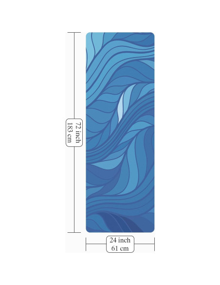 Esterilla de Yoga Plegable Jooeer 1.5mm Antideslizante Azul