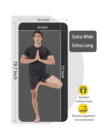 Colchoneta de Yoga Gruesa RYTMAT 199x90cm Antideslizante