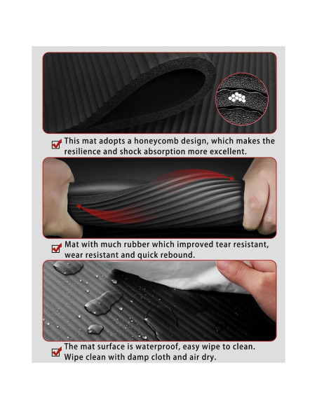 Colchoneta de Yoga Gruesa RYTMAT 199x90cm Antideslizante Colchoneta de Yoga Gruesa RYTMAT 199x90cm Antideslizante