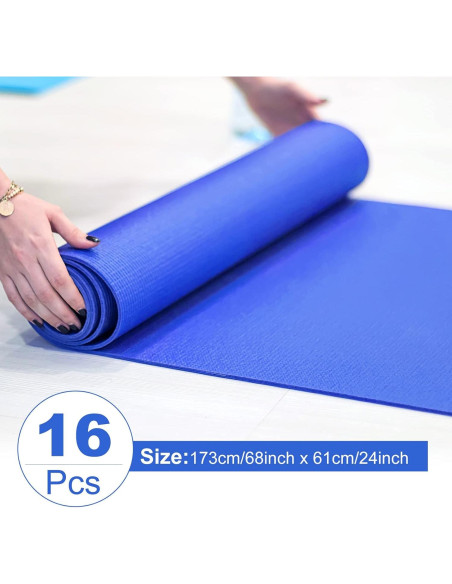 Alfombrilla de Yoga Antideslizante Funtery 173x61 cm 3 mm