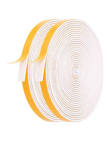 Cinta de Espuma Aislante Futuwi 2 Rollos 26 Pies 1/4" Ancho