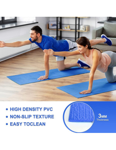 Alfombrilla de Yoga Antideslizante Funtery 173x61 cm 3 mm